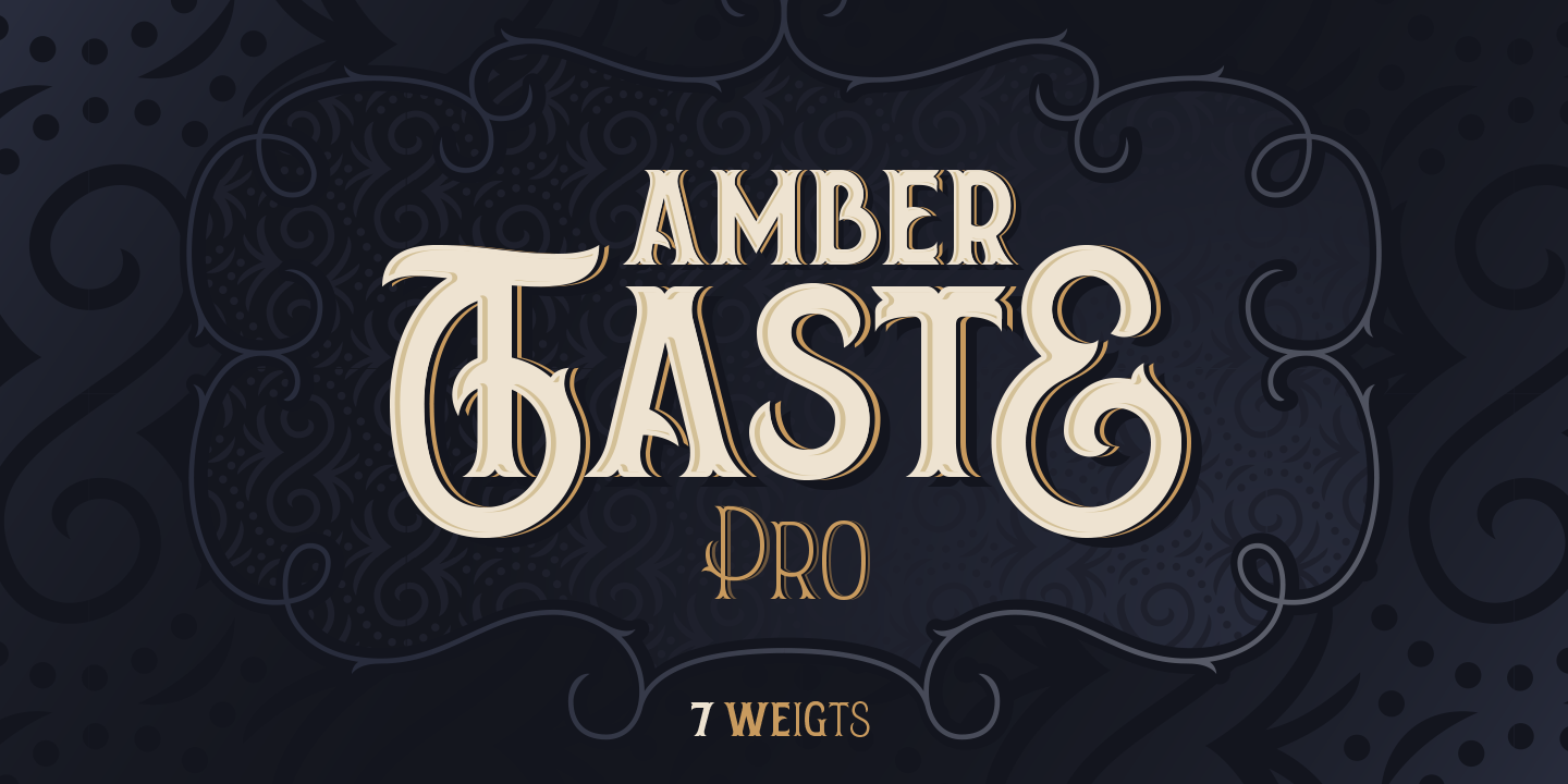 Example font Amber Taste Pro #1